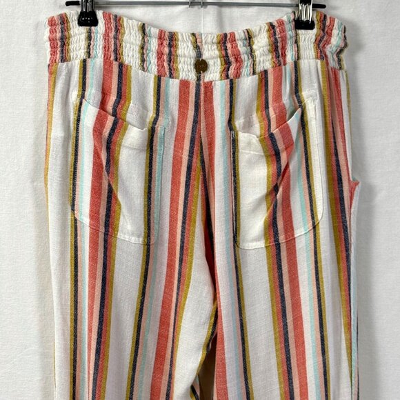 Rip Curl Classic Surf Joggers Womens Sz XS Multi Stripe Drawstring Beach Pants - Picture 10 of 12